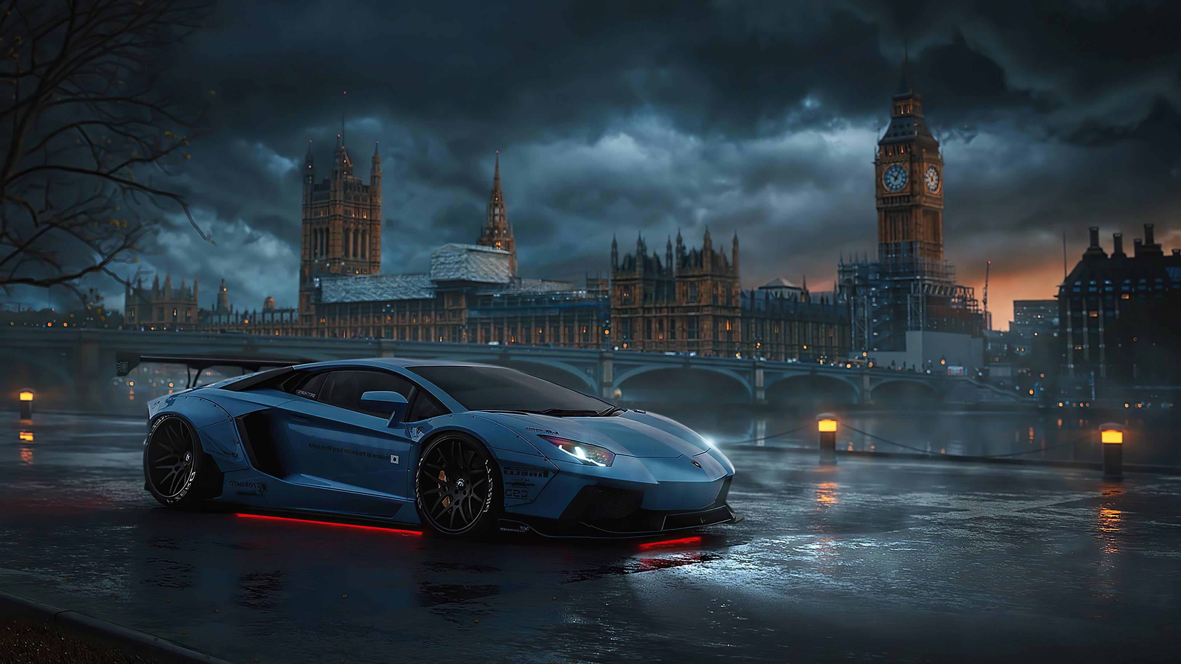 Lamborghini in London wallpaper - backiee