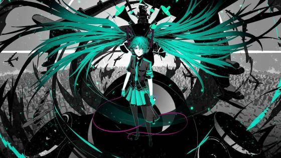 Hatsune miku store background