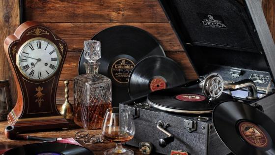 Download wallpapers gramophone, vinyl records, old music player, retro  things, music for desktop free. Pictures for desktop free | Music wallpaper,  Music notes background, Music tech