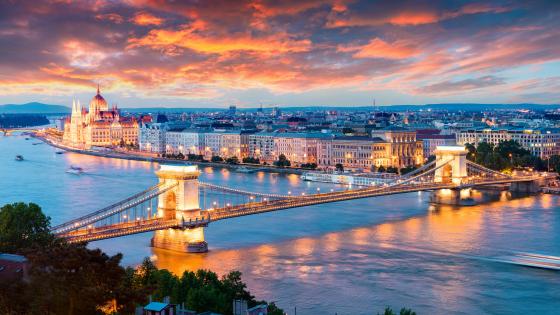 Cities, Budapest, Bridge, City, Hungary, River, HD wallpaper | Peakpx