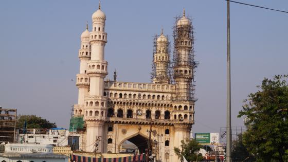 colorful view of the Charminar on Craiyon