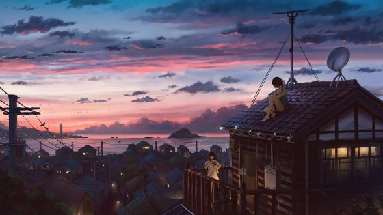 Anime Scenery, art, japan, torii, japanese, orginal, scenery, HD wallpaper  | Peakpx
