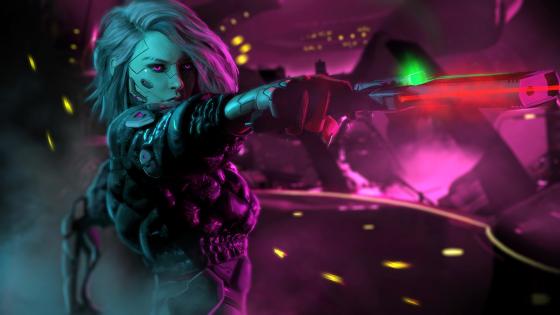 Cyberpunk girl HD wallpapers