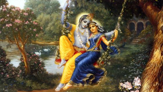 Buy Radha Krishna Wallpaper for Wall Online in India - Magic Decor ®