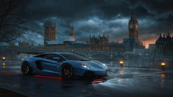 Lamborghini in London wallpaper