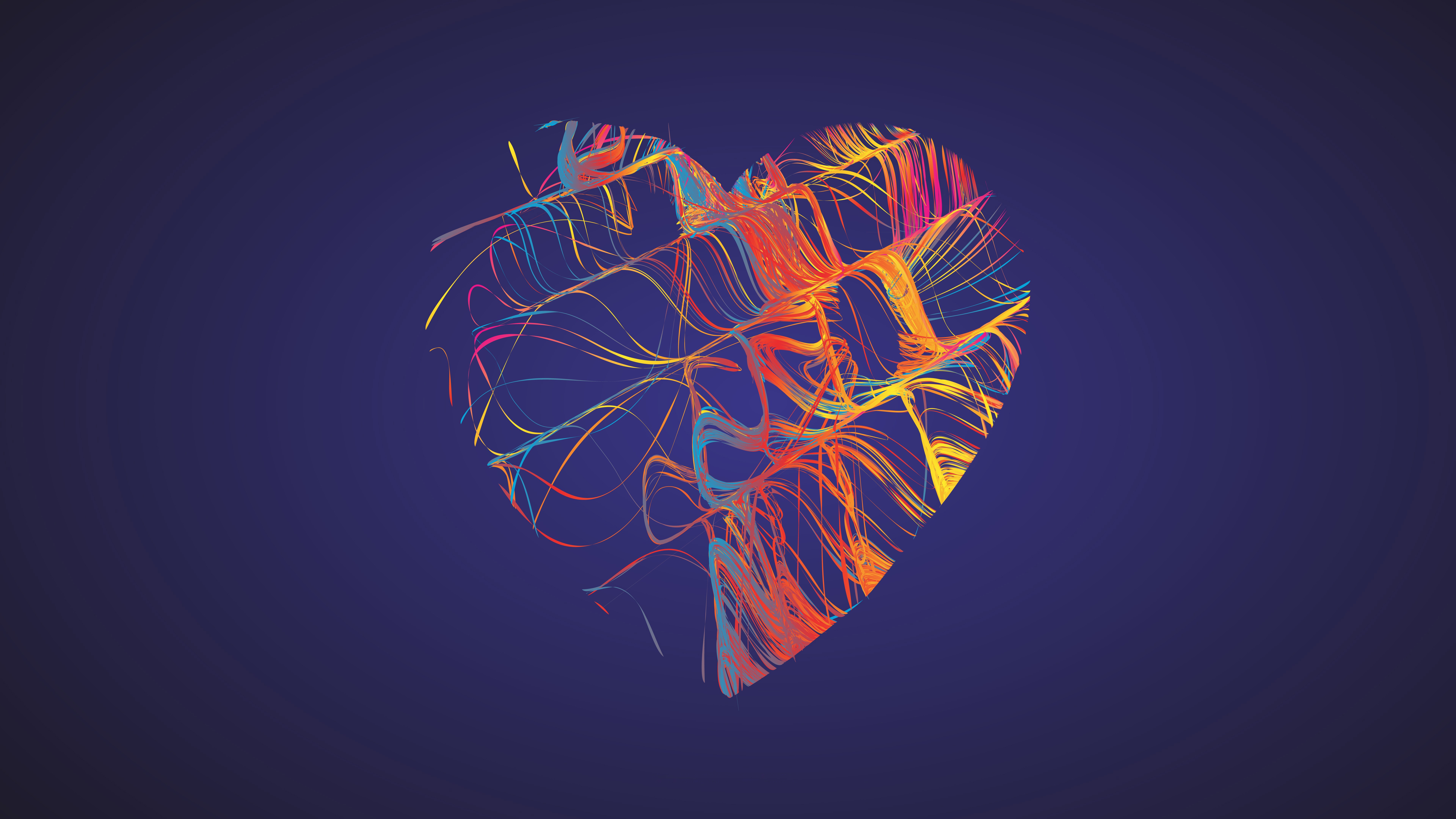 Abstract heart wallpaper - backiee