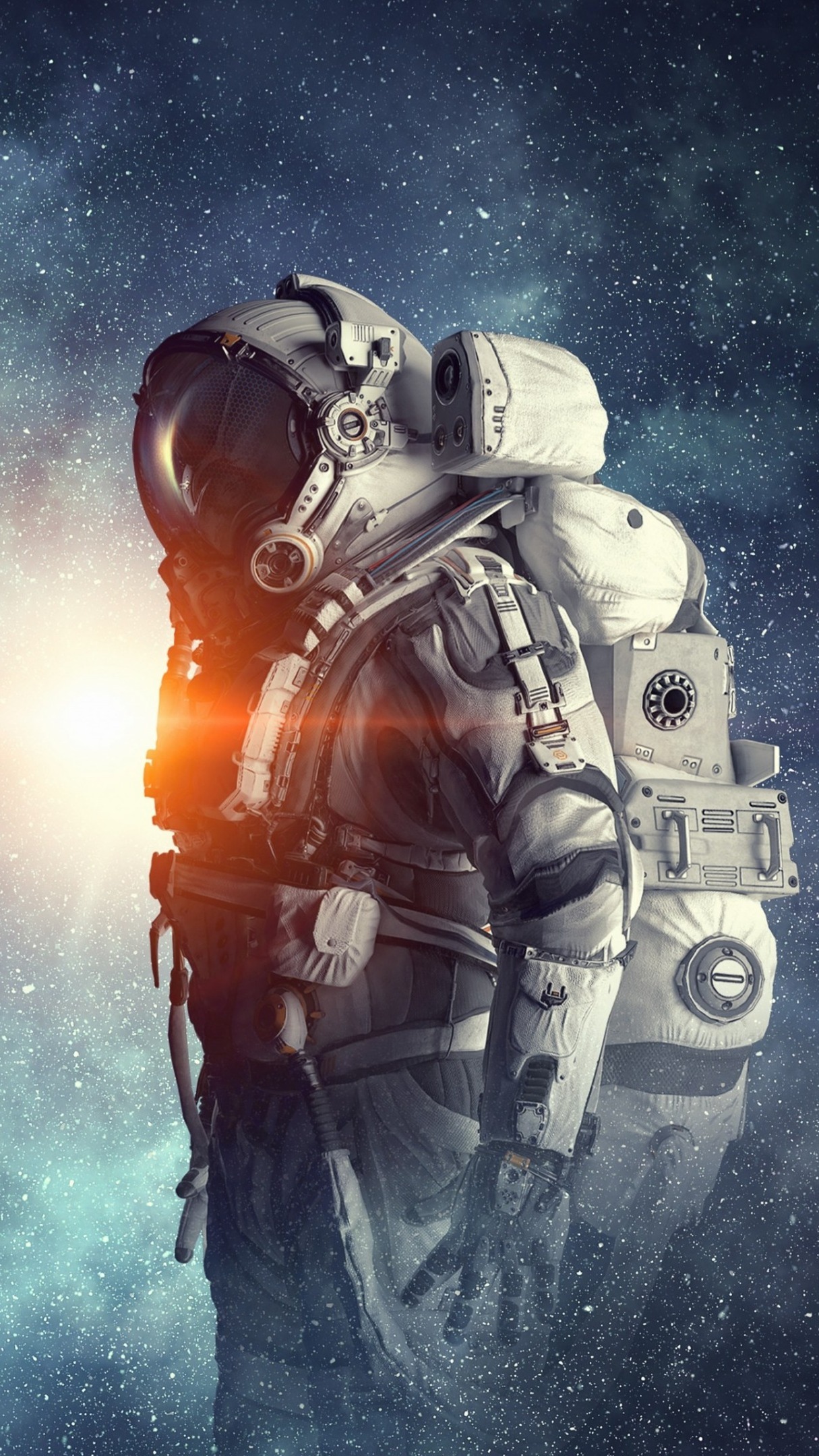 Astronaut fantasy space art - backiee