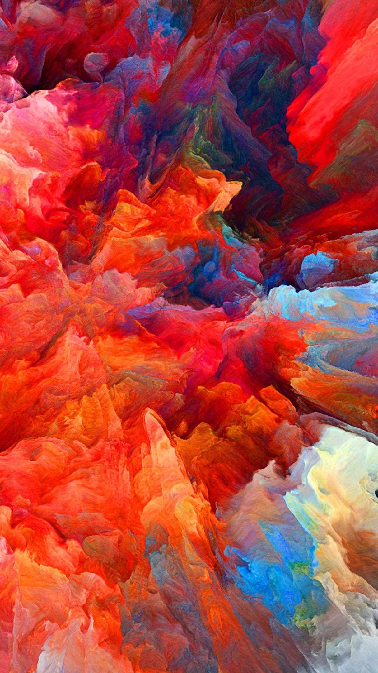 Explosion of Colors in Modern Canvas - backiee