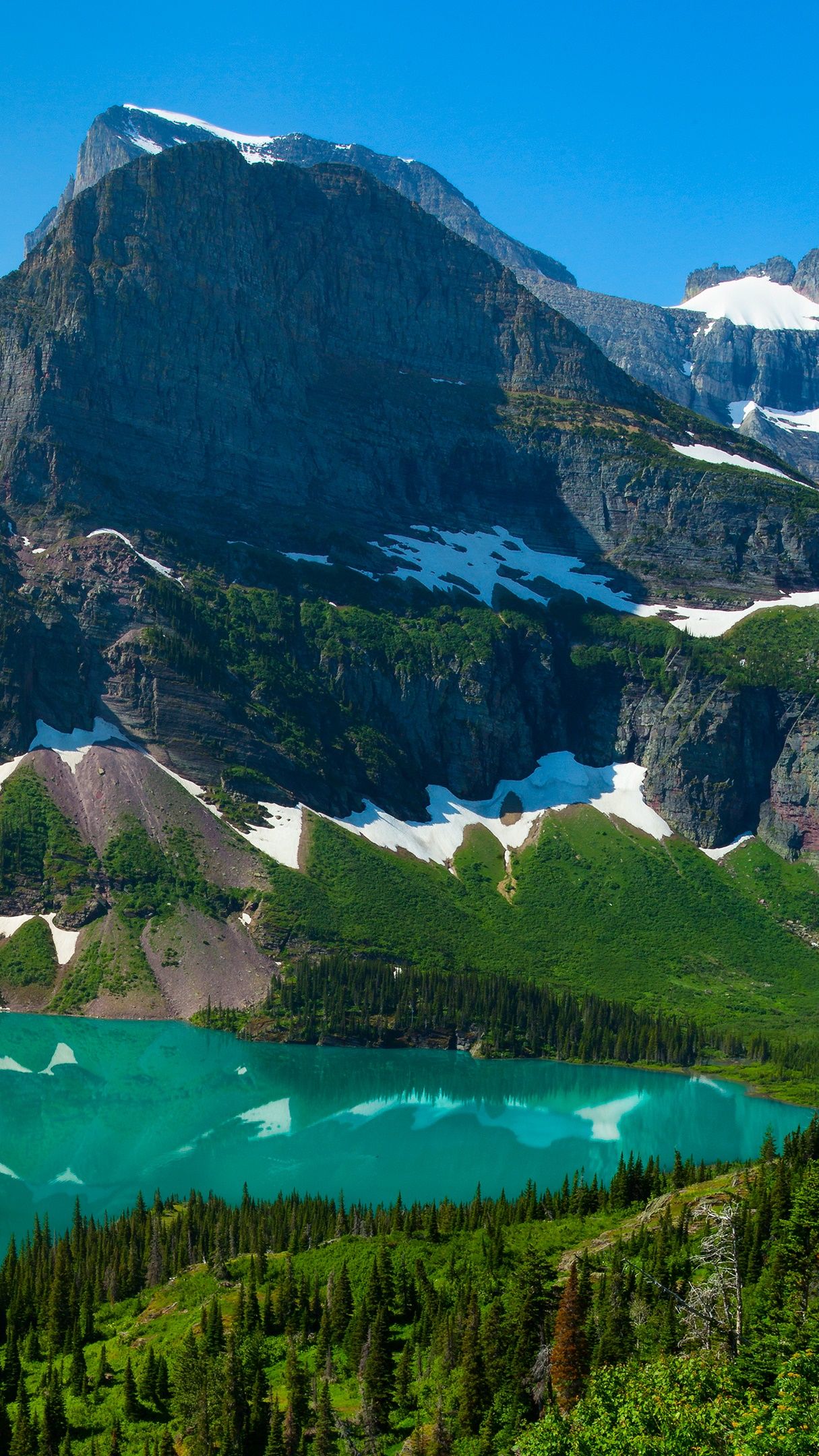 Grinnell Lake (Glacier National Park) wallpaper - backiee
