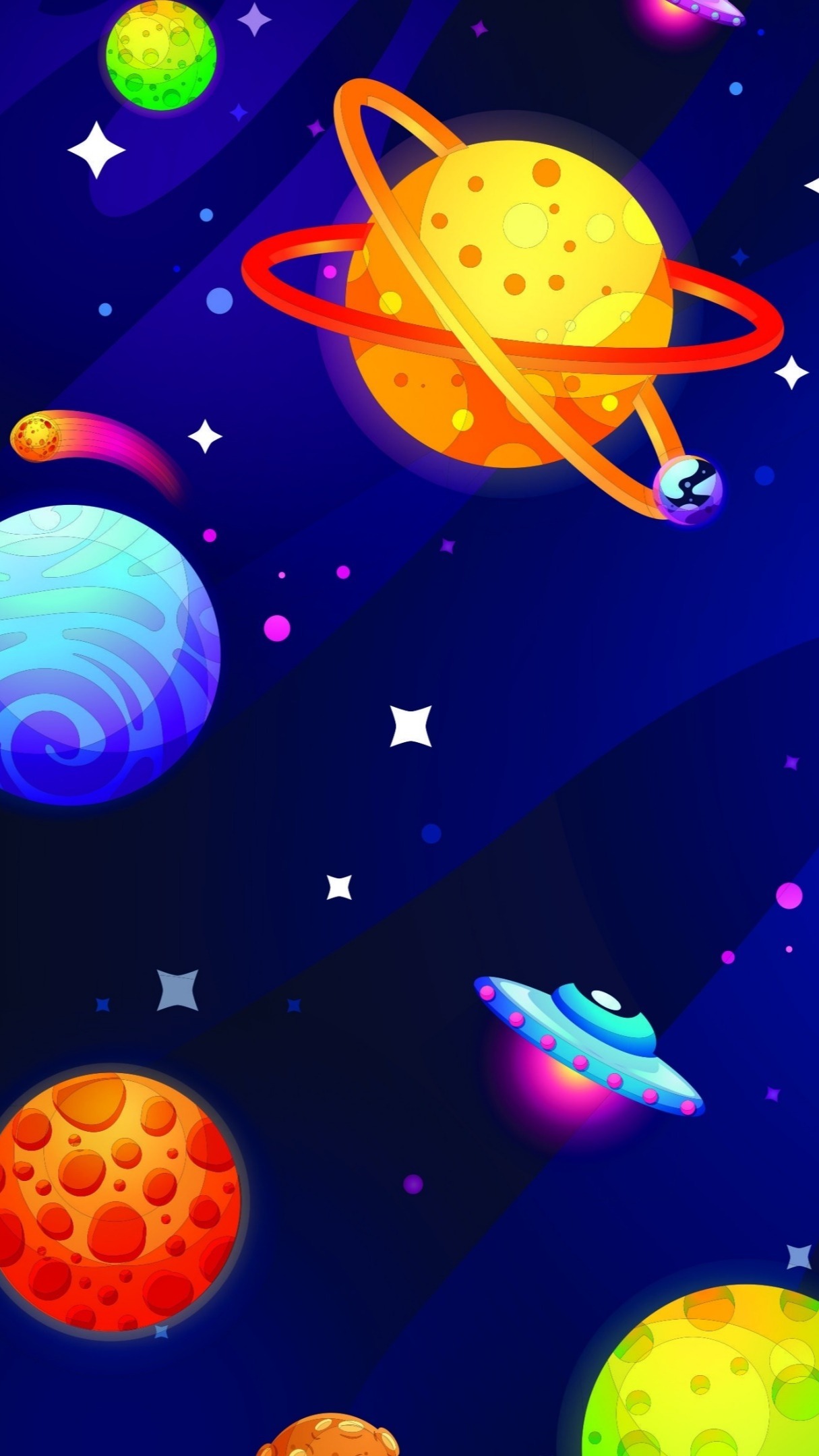 Colorful planets - backiee