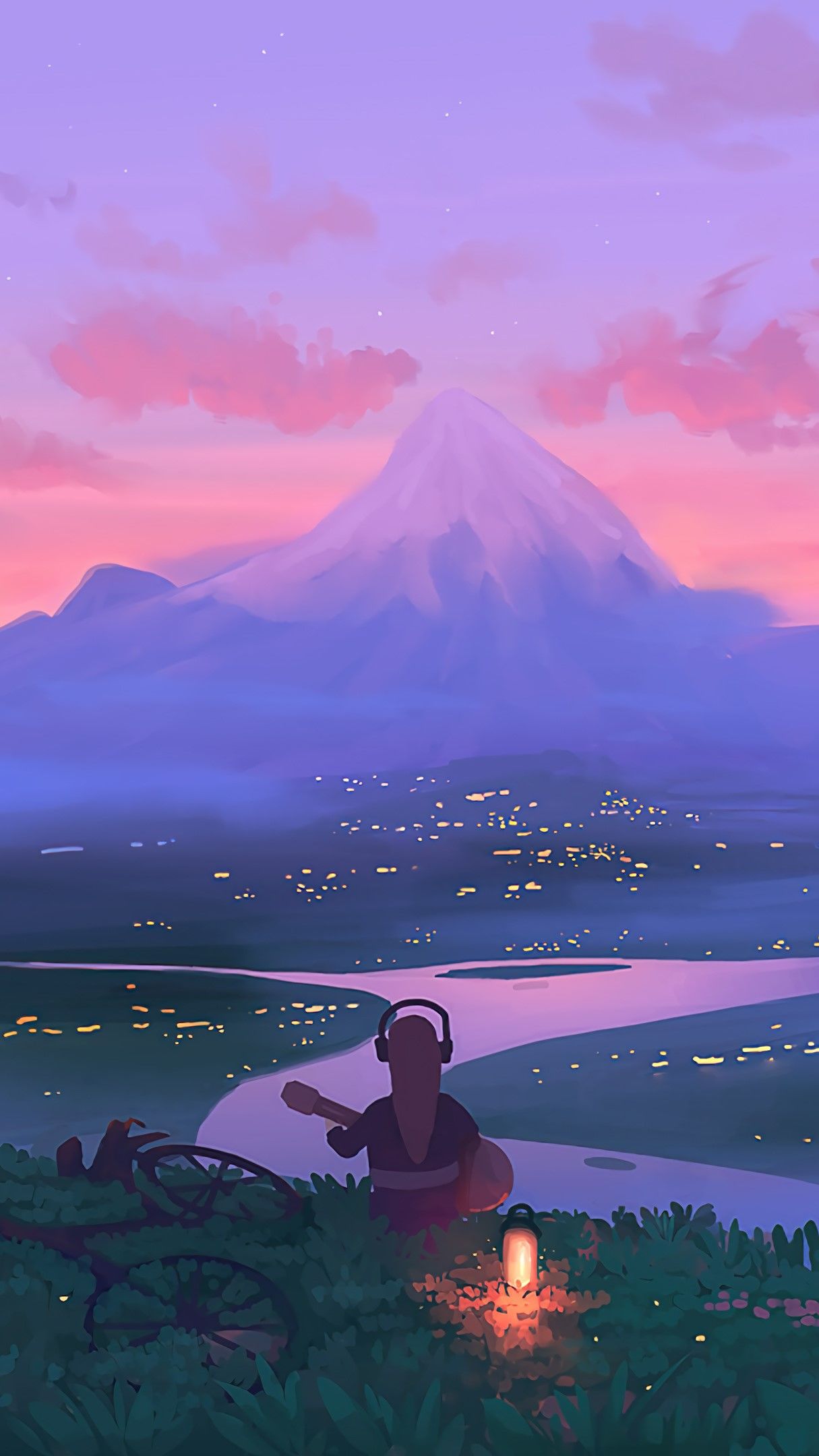 Sunset Mountain wallpaper - backiee