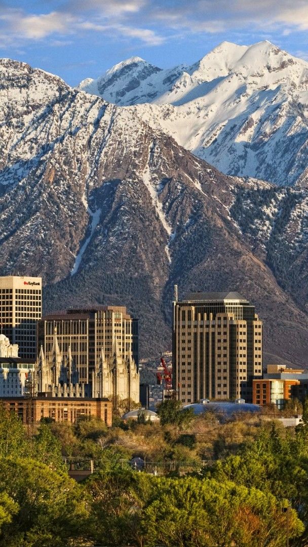 Wasatch Range And Salt Lake City - Backiee