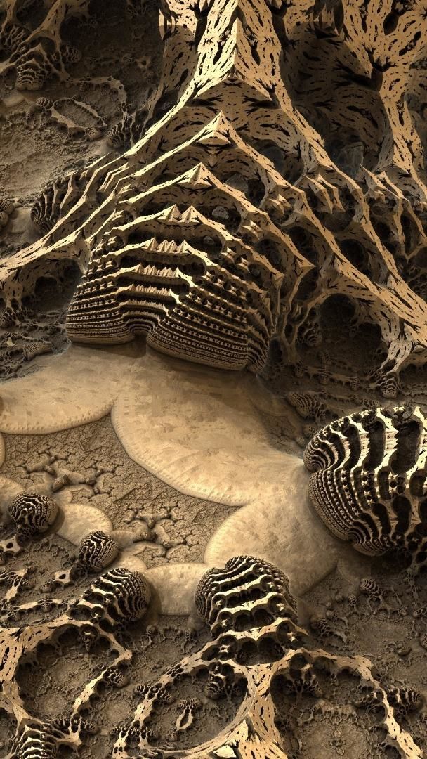 Bizarre landforms - Fractal bones - backiee