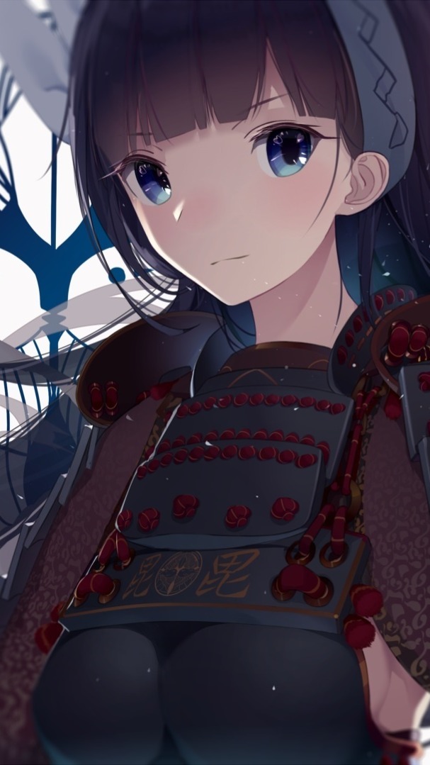 Wallpaper : anime, blue eyes, armor, dark hair, samurai, Oshiro Project,  screenshot, mangaka 1920x1080 - vexel78 - 120364 - HD Wallpapers - WallHere