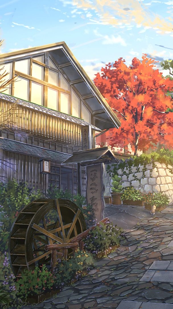 Anime village wallpaper - backiee