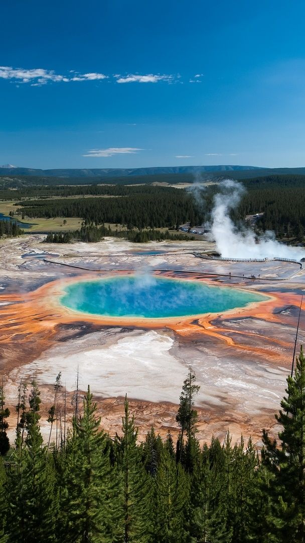 Grand Prismatic Spring, Yellowstone National Park - backiee