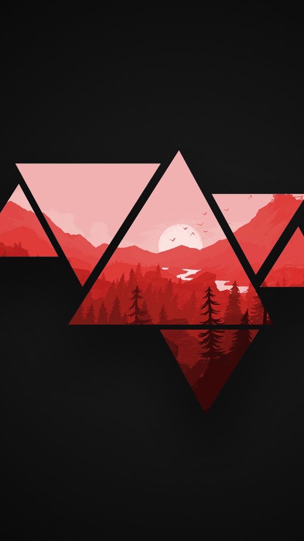 geometric mountain - backiee