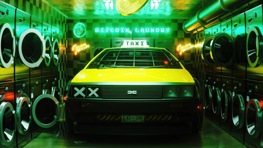 DeLorean Taxi wallpaper