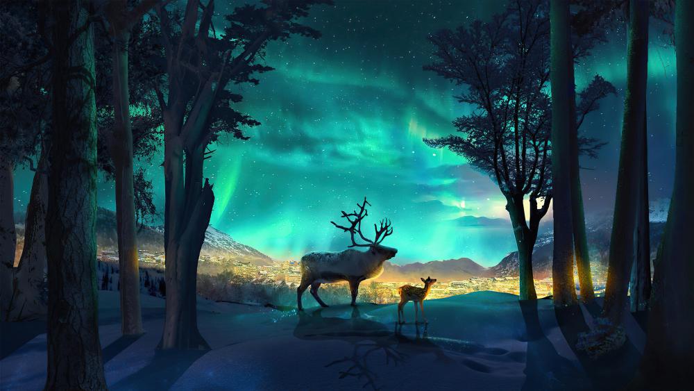 Fantasy Deer wallpaper