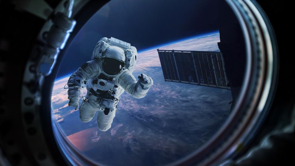 Astronaut in the space wallpaper
