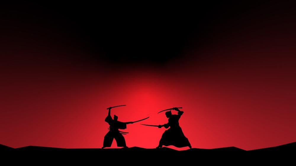 Samurai fight wallpaper