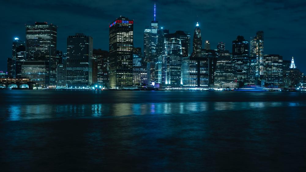City in Blue wallpaper