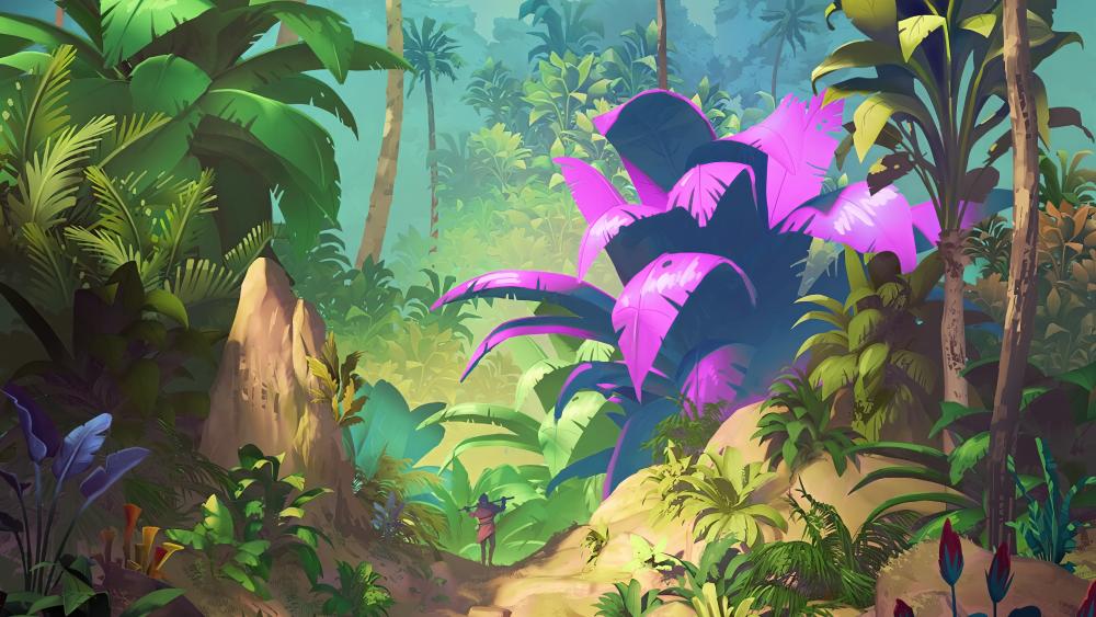 Fantasy jungle wallpaper