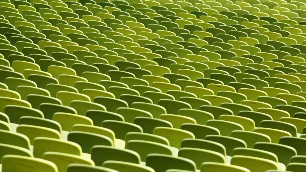 Rows of seats in Olympiastadion, Munich wallpaper