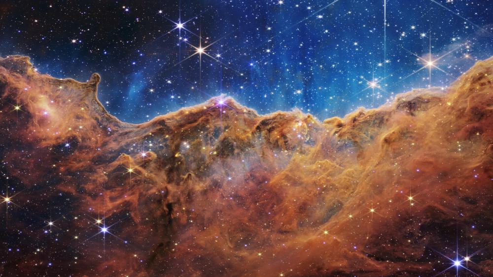 “Cosmic Cliffs” in the Carina Nebula wallpaper