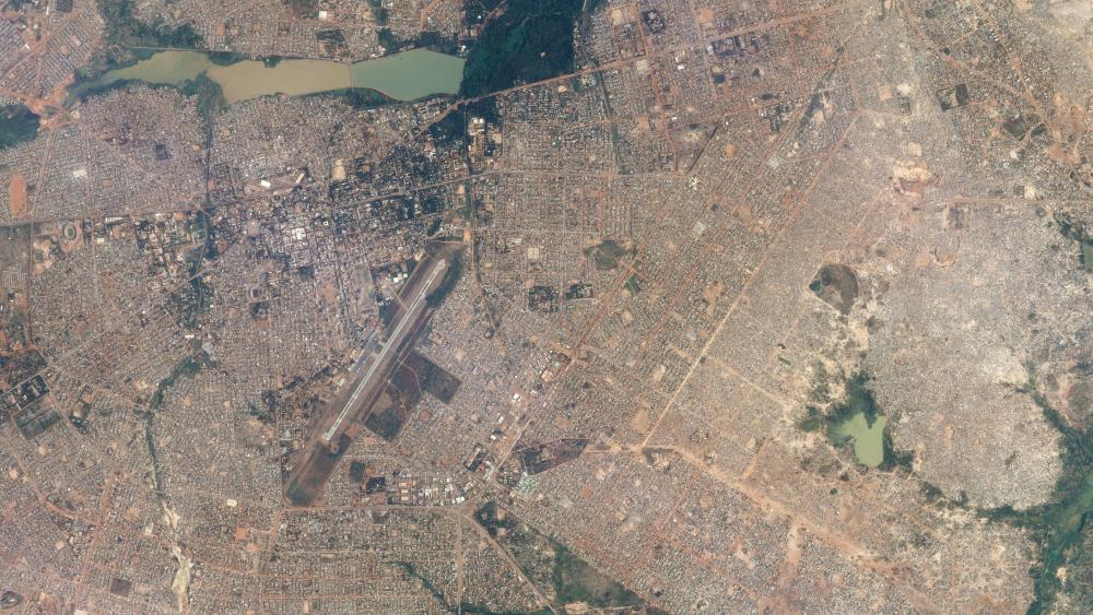 Planet Labs Satellite Image of Ouagadougou, Burkina Faso wallpaper