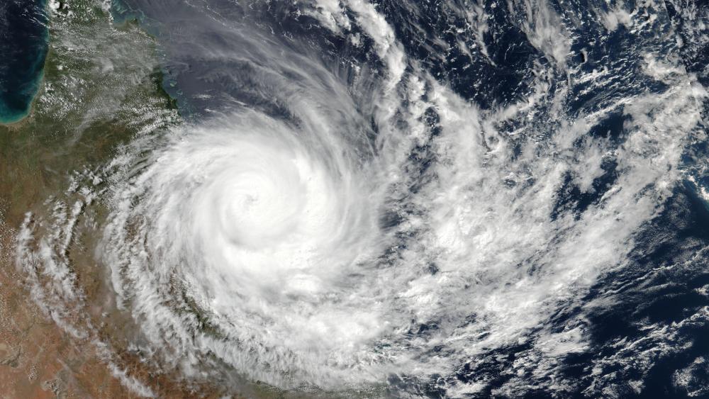 Tropical Cyclone Debbie (13P) Over Eastern Australia wallpaper