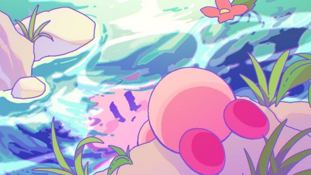 Kirby water wallpaper  wallpaper