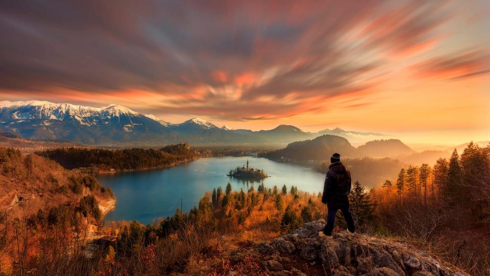 The Lake Bled from the Ojstrica Viewpoint wallpaper