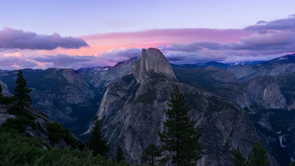 Half Dome from Glacier Point (Yosemite) wallpaper