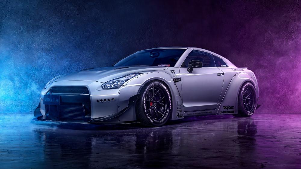 Nissan GT-R front side view wallpaper