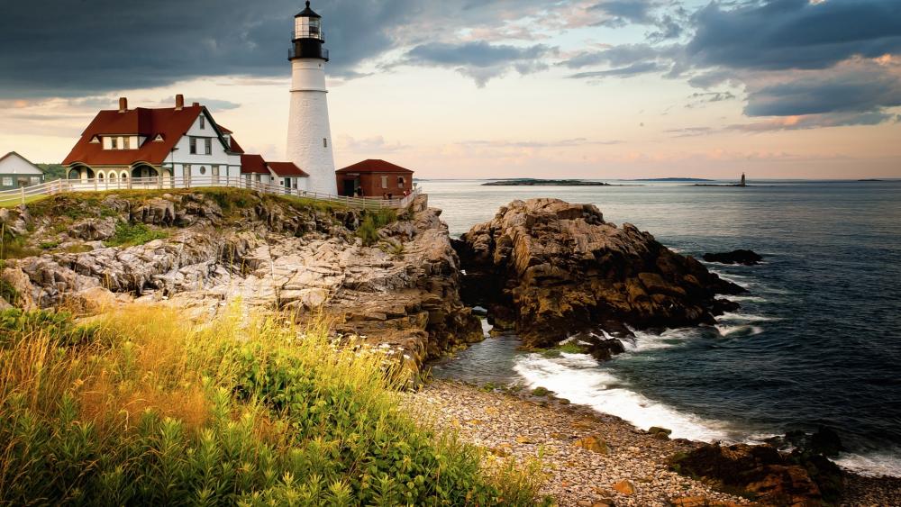 Portland Head Light, Maine wallpaper - backiee