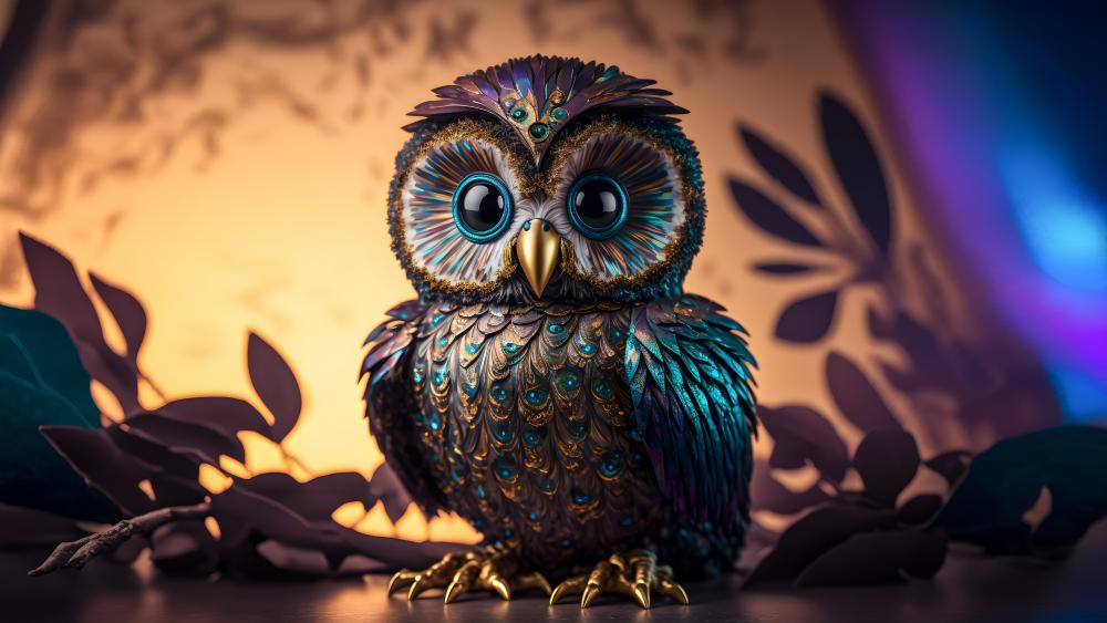 Cute owl wallpaper
