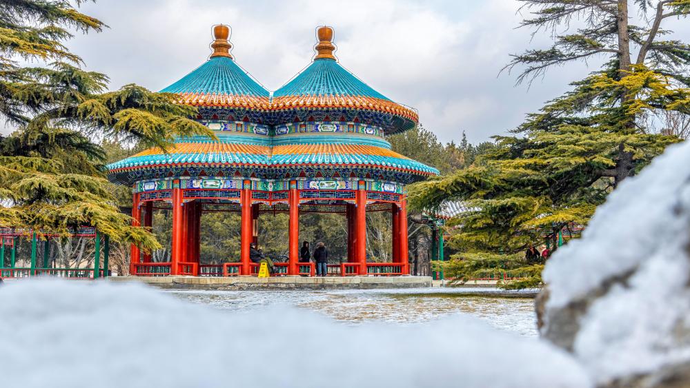 Temple of Heaven at winter wallpaper