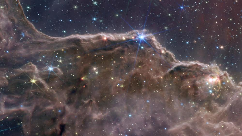 Cosmic Cliffs in the Carina Nebula (NIRCam and MIRI Composite Image) wallpaper