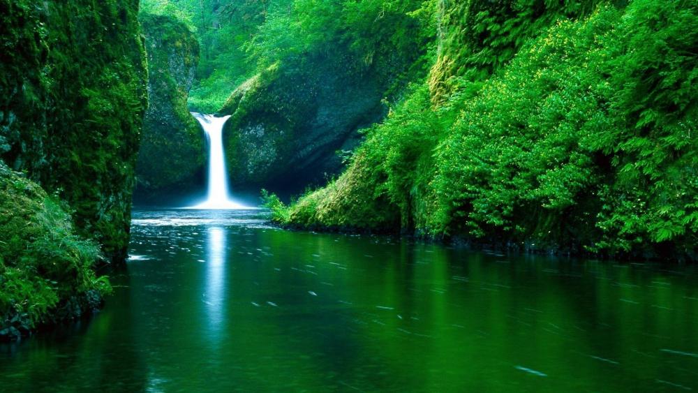 Punch Bowl Falls (Columbia River Gorge National Scenic Area) wallpaper