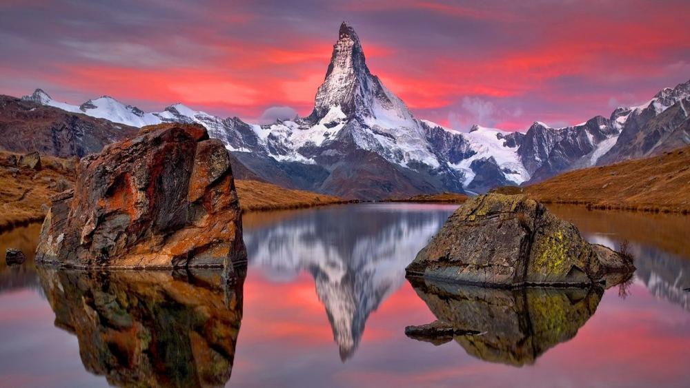 Matterhorn from Riffelsee (Zermatt) wallpaper