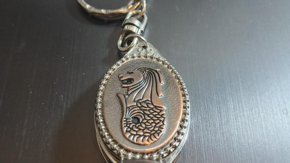 Make good silver key ring with Lion mark wallpaper