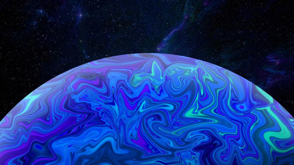 Abstract Planet wallpaper
