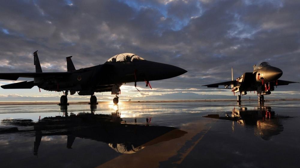 F15 Eagles at Dusk - backiee
