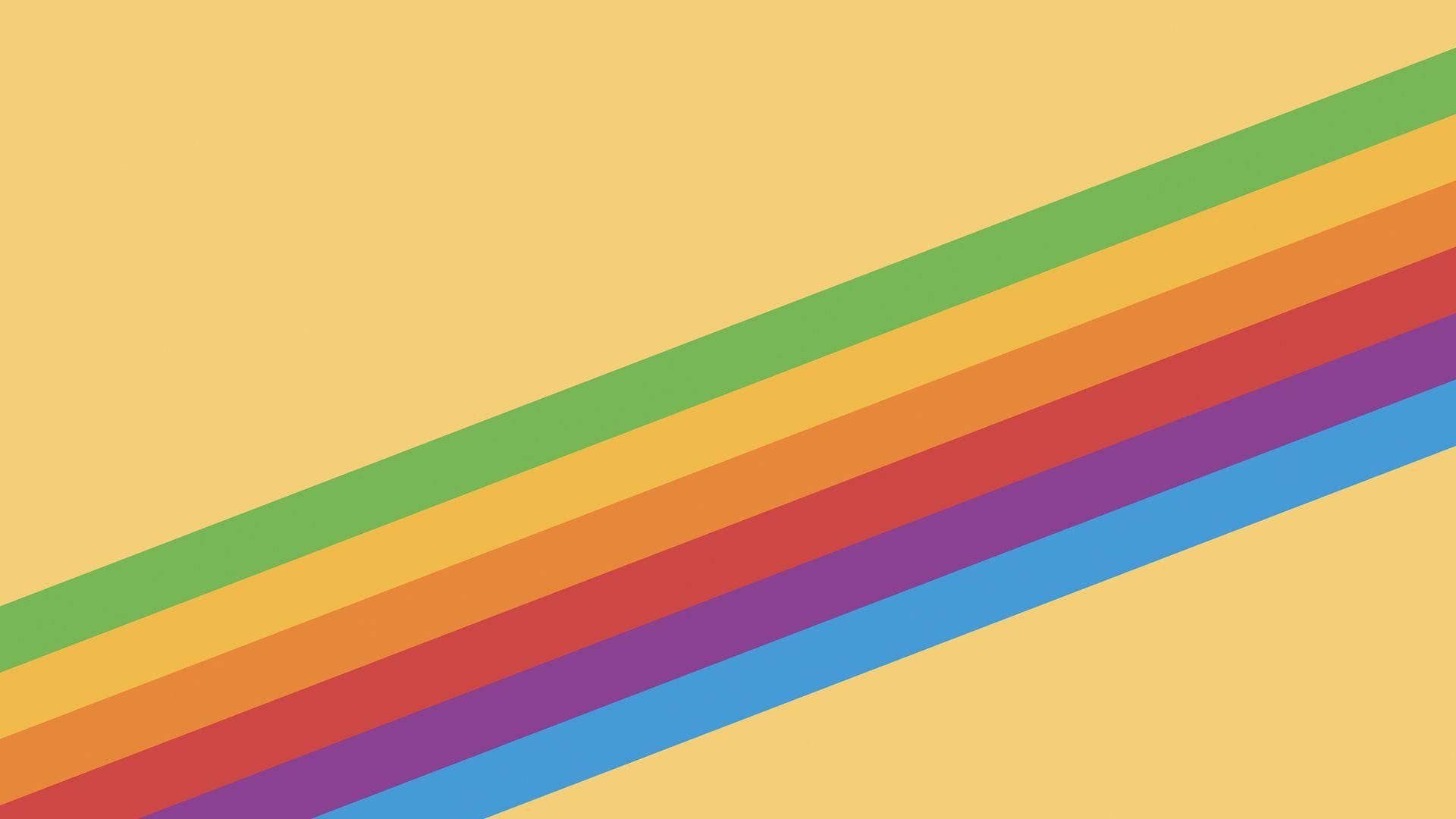 Rainbow stripe wallpaper - backiee