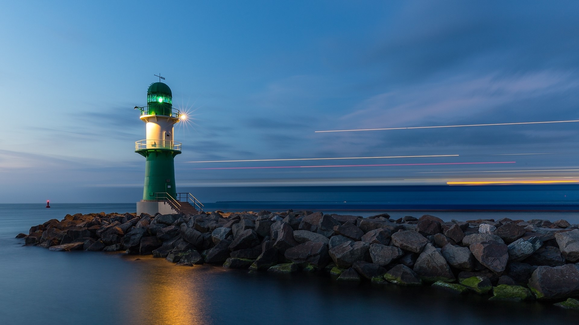 Warnemünde lighthouse wallpaper - backiee