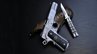 Springfield Armory Elegance with Tactical Knife wallpaper