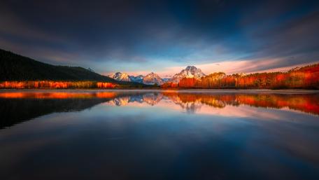 Mount Moran reflection wallpaper