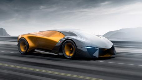 Lamborghini Belador - Futuristic Speed Thrill on Asphalt wallpaper