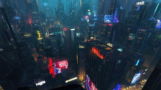 Videogame Digital Wallpaper, Cyber, Cyberpunk, Science Fiction -  Wallpaperforu